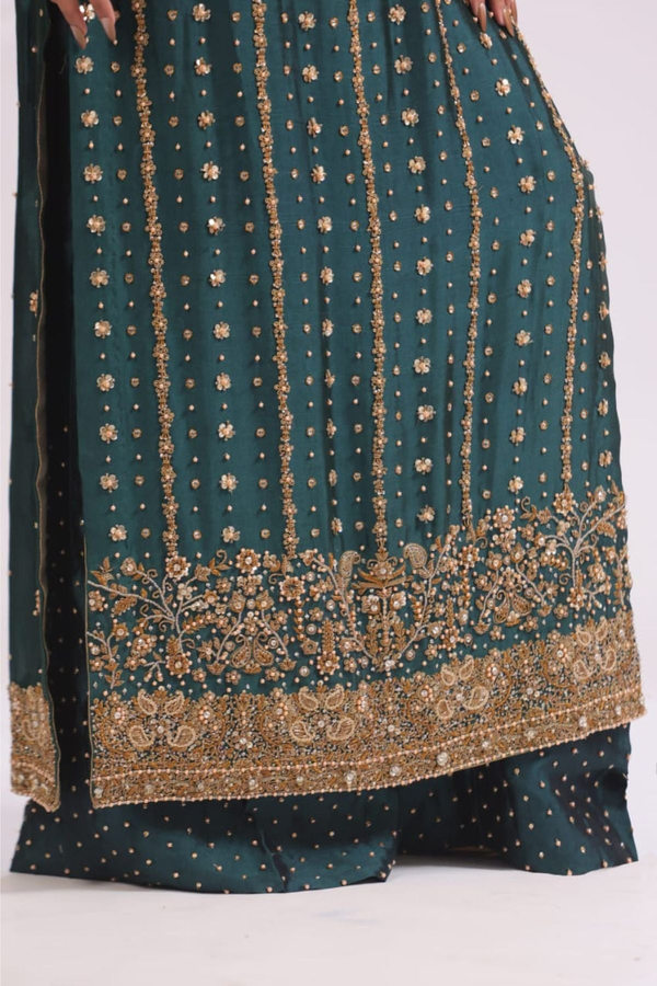 Usama Silk - Teal Luxe