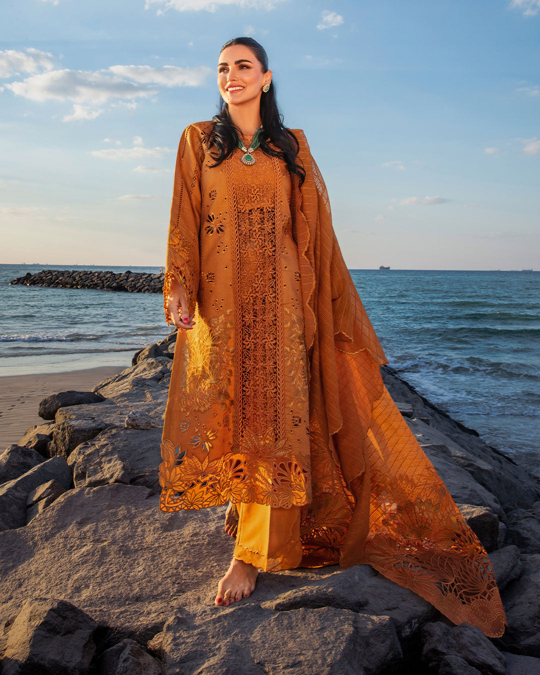 Rang Rasiya - Schiffli Embroidered