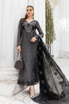 Black Embroidered Chiffon Suit