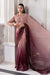 Ash Pink Ombre Chiffon Saree