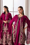 Magenta 3 Piece Unstitched Embroidered Chiffon Suit