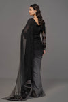 Grey & Black Saree