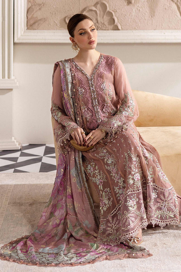 Tea Pink Chiffon Suit