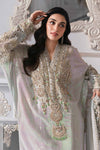 Ice Blue 3 Piece Unstitched Embroidered Chiffon Suit