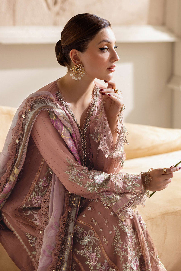 Tea Pink Chiffon Suit