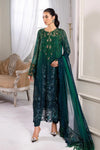 Emerald Green To Teal Chiffon Suit