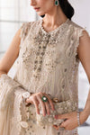 Off White 3 Piece Unstitched Embroidered Chiffon Suit