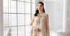 Off White 3 Piece Unstitched Embroidered Chiffon Suit