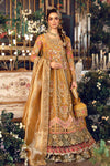 Mustard Default 3 Piece Unstitched Embroidered Organza Suit