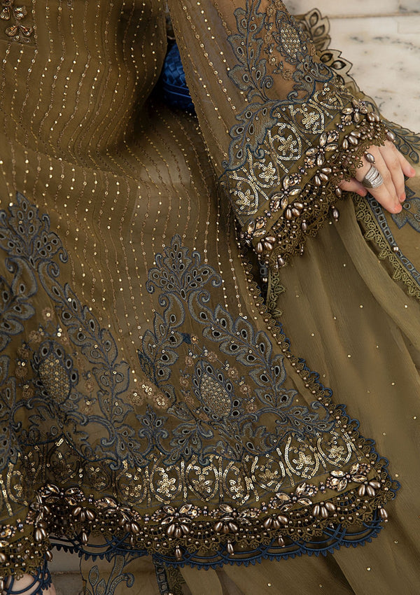 Olive Green Chiffon Suite