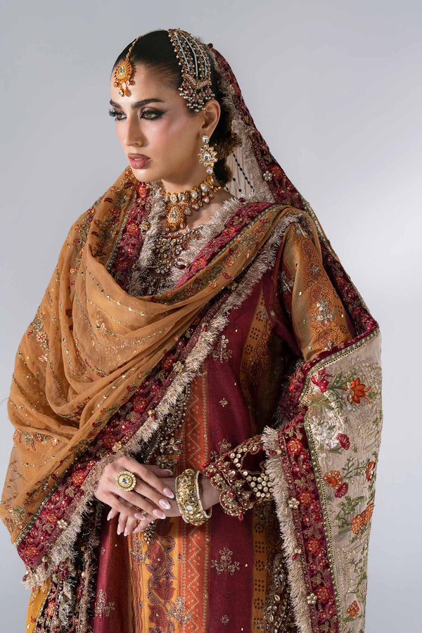 Unstitched Embroidered Raw Silk SuitIn Stock BD-3104-Maroon Crimson-Default
