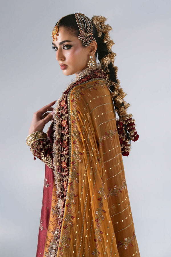 Unstitched Embroidered Raw Silk SuitIn Stock BD-3104-Maroon Crimson-Default