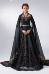 Unstitched Embroidered Organza SuitIn Stock BD-3101-Obsidian Garden-Default