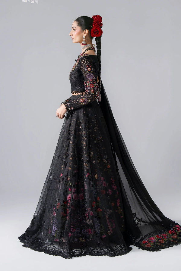 Unstitched Embroidered Organza SuitIn Stock BD-3101-Obsidian Garden-Default