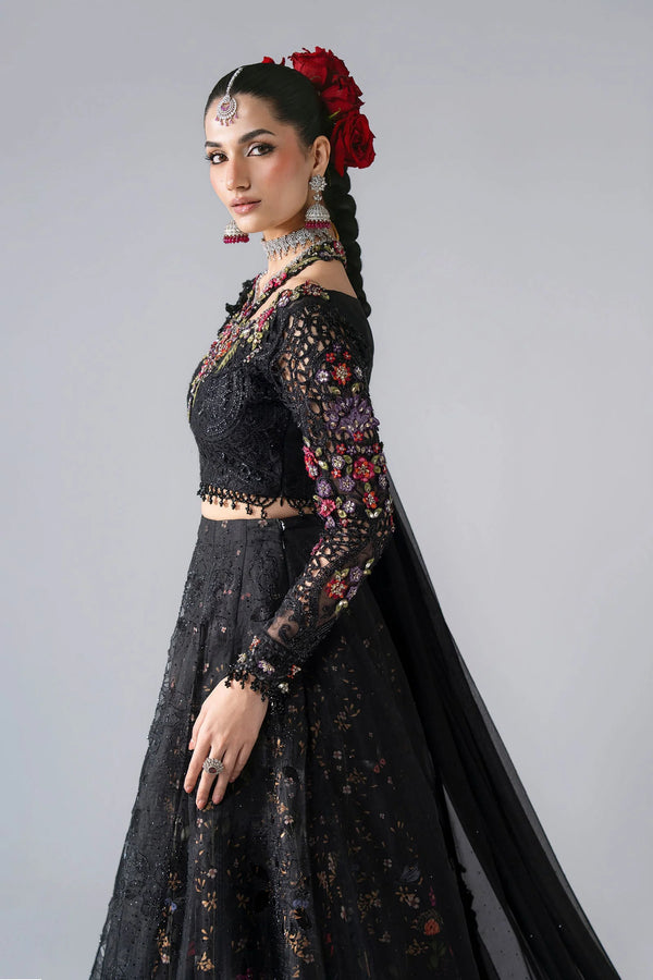 Unstitched Embroidered Organza SuitIn Stock BD-3101-Obsidian Garden-Default