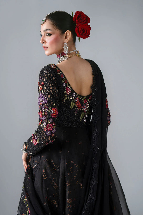Unstitched Embroidered Organza SuitIn Stock BD-3101-Obsidian Garden-Default