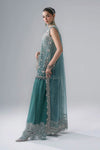 Unstitched Embroidered Organza SuitIn StockBARCODE:BD-3107-Sea Green-Default
