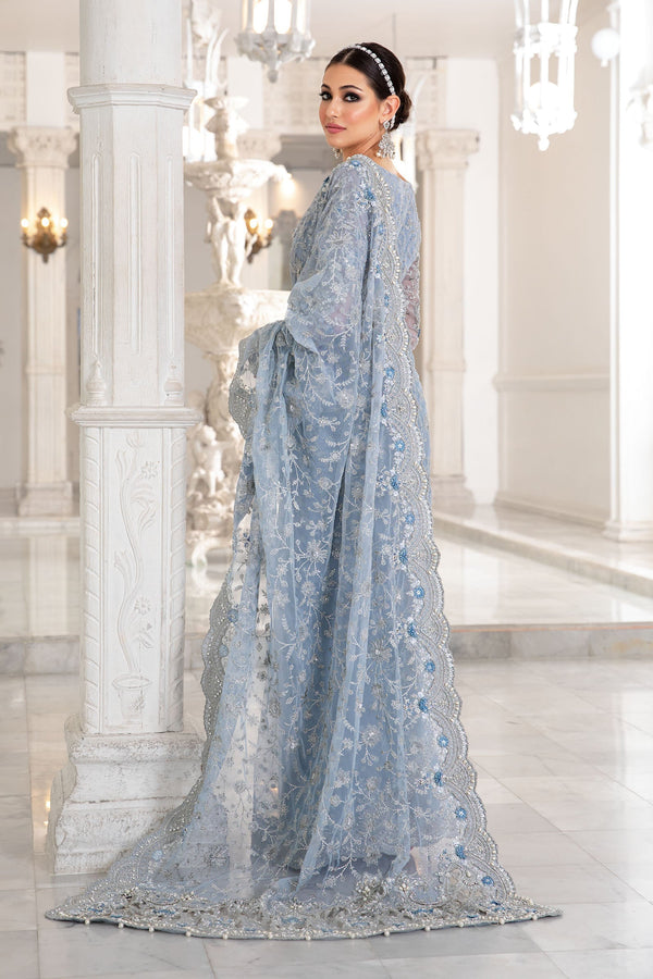 Ice Blue Saree
