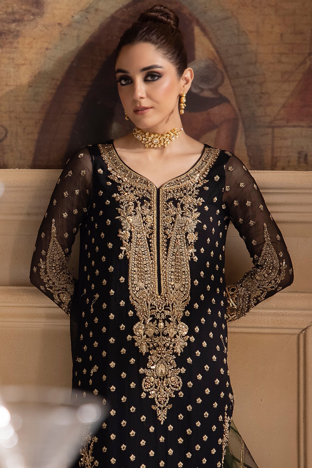 Charizma Premium Luxury Handwork Chiffon DJW4-06