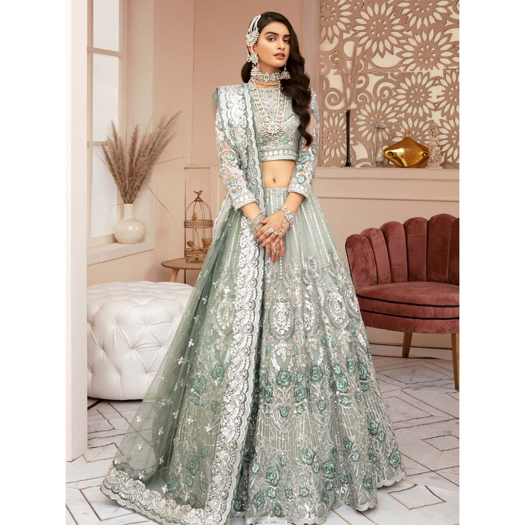 Imrozia Premium Embroidered Brides Collection 3pc Suit I-01 Charisma