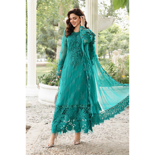 Maria B - Embroidered Chiffon Suit | MPC-24-105