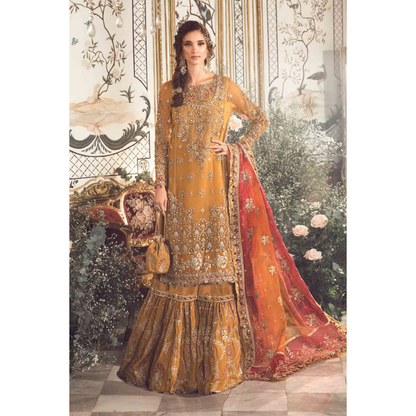 Maria B - Mbroidered | Mustard BD-2707