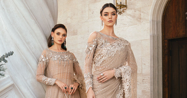 Skin Beige Saree