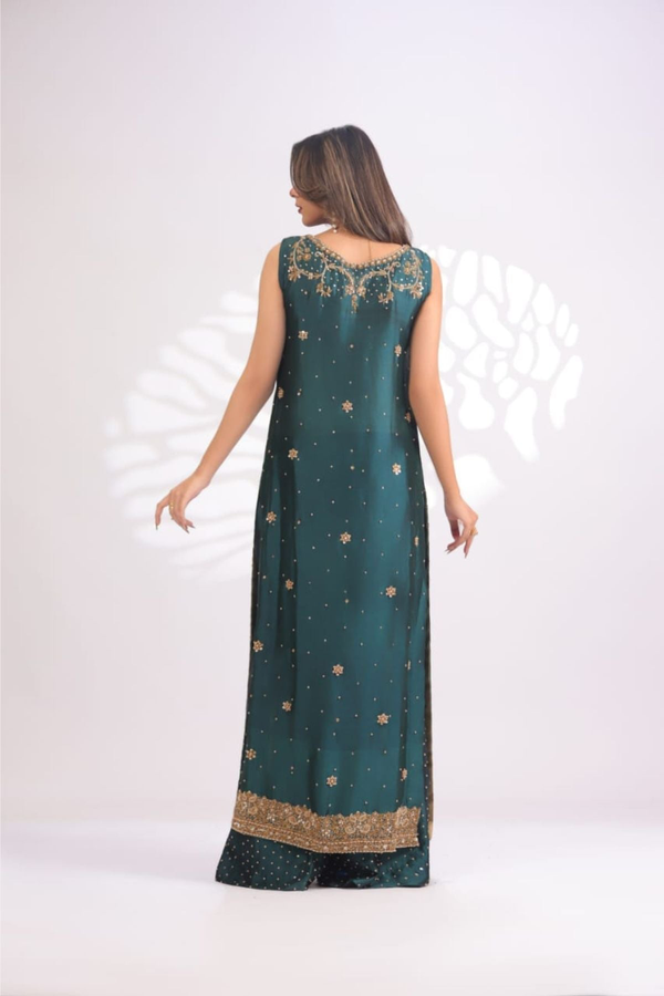 Usama Silk - Teal Luxe