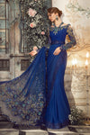 Blue Mbroidered