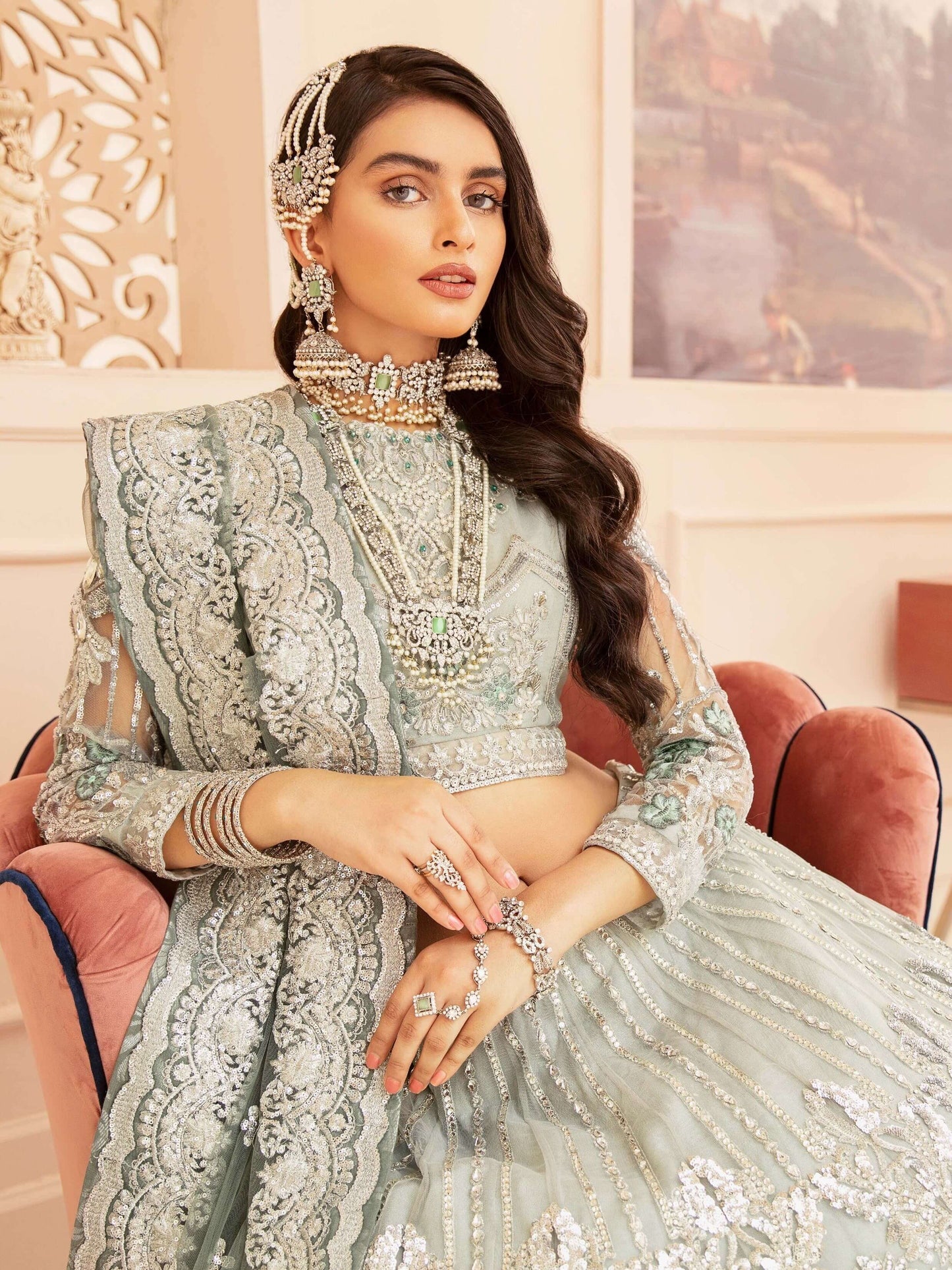 Imrozia Premium Embroidered Brides Collection 3pc Suit I-01 Charisma