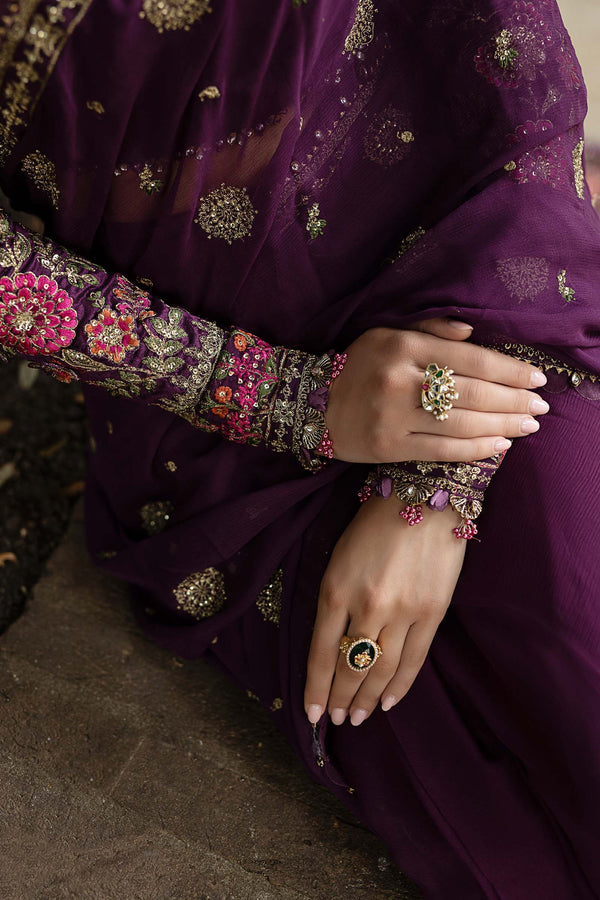 Plum Purple Saree