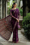 Plum Purple Saree
