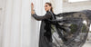 Black Embroidered Chiffon Suit