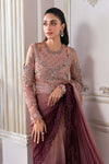 Ash Pink Ombre Chiffon Saree
