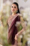 Ash Pink Ombre Chiffon Saree