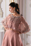 Ash Pink Ombre Chiffon Saree
