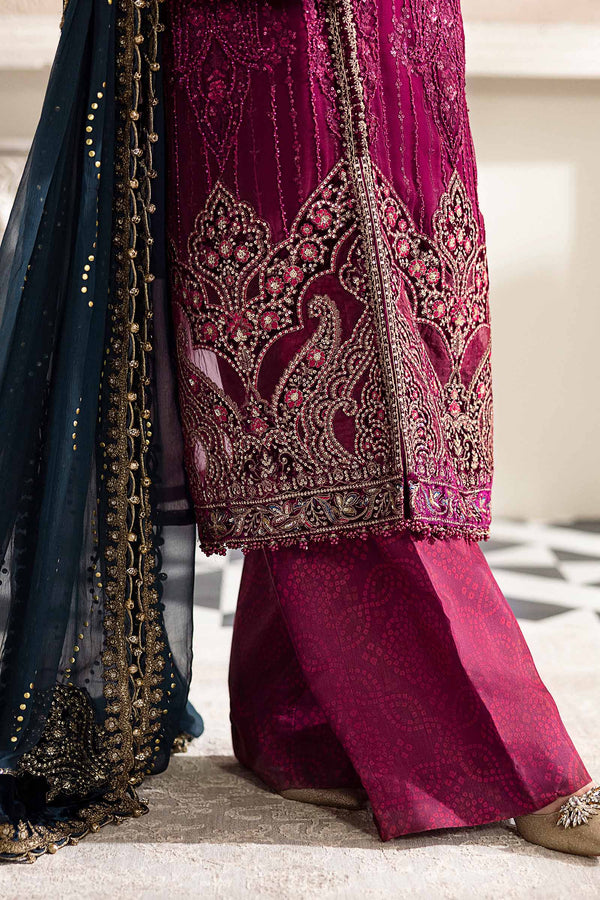 Magenta Chiffon Suit