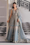 Coffee to Aqua 3 Piece Unstitched Embroidered Net Suit