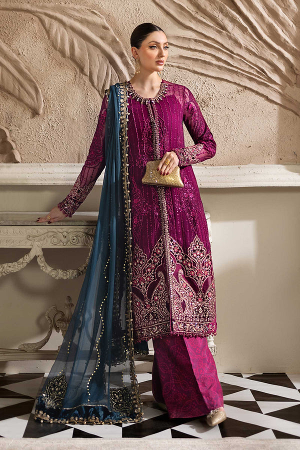 Magenta Chiffon Suit