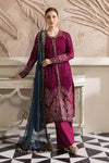 Magenta Chiffon Suit