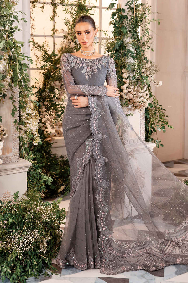 Cloud Grey Default Saree