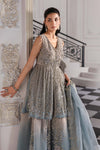 Coffee to Aqua 3 Piece Unstitched Embroidered Net Suit