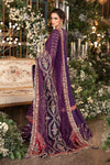 Purple Default 3 Piece Unstitched Embroidered Raw Silk Suit