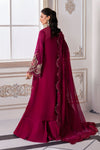 Magenta 3 Piece Unstitched Embroidered Chiffon Suit