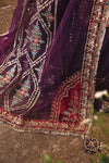 Purple Default 3 Piece Unstitched Embroidered Raw Silk Suit