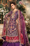 Purple Default 3 Piece Unstitched Embroidered Raw Silk Suit