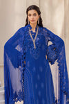 Cobalt Blue Chiffon Suit