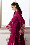 Magenta 3 Piece Unstitched Embroidered Chiffon Suit