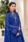 Cobalt Blue Chiffon Suit