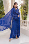 Cobalt Blue Chiffon Suit